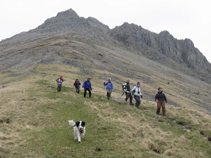 Descending Great Gable